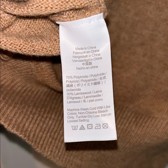 J CREW Men's Sweater Brown & Black Large LambsWool Heritage Fair Isle Casual - Picture 9 of 15